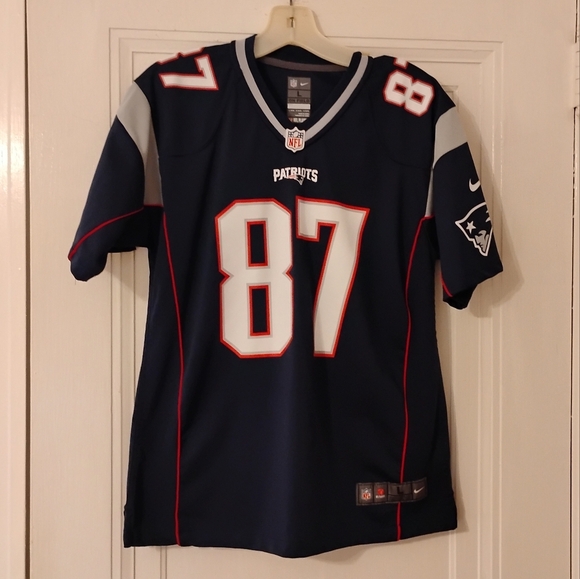 Nike Rob Gronkowski New England Patriots Game Jersey NFL Football Youth Size L - Picture 1 of 12